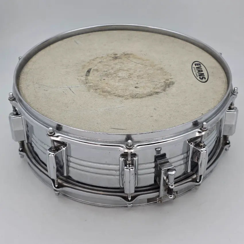 Used Vintage Pearl Jupiter Chrome Over Brass Snare Drum 14x5 - Very Good - Drum Center Of Portsmouth