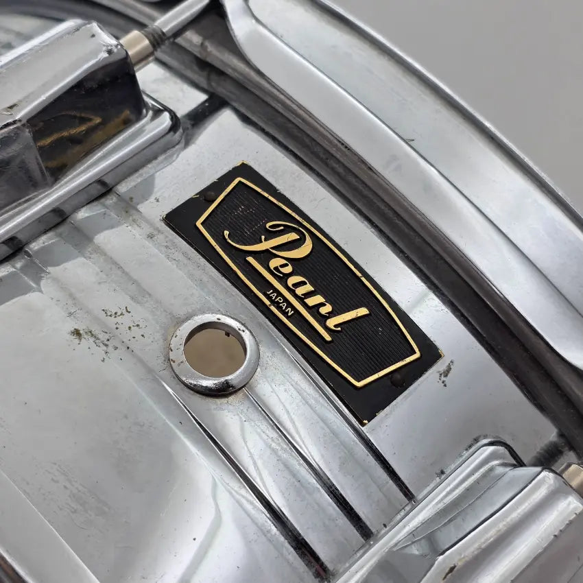 Used Vintage Pearl Jupiter Chrome Over Brass Snare Drum 14x5 - Very Good - Drum Center Of Portsmouth