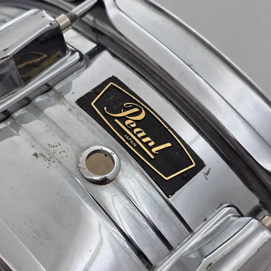 Used Vintage Pearl Jupiter Chrome Over Brass Snare Drum 14x5 - Very Good - Drum Center Of Portsmouth