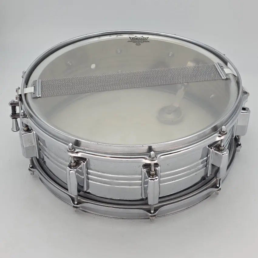 Used Vintage Pearl Jupiter Chrome Over Brass Snare Drum 14x5 - Very Good - Drum Center Of Portsmouth