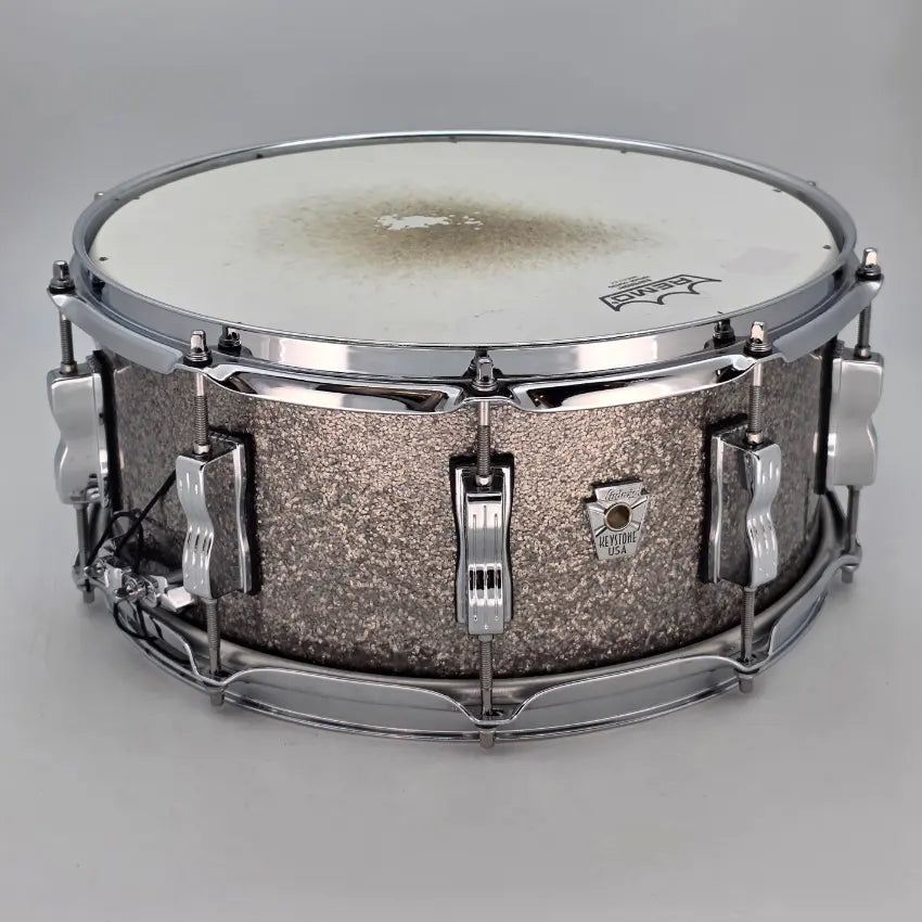 Used Ludwig Keystone Snare Drum 14x6.5 Titanium Glitter - Very Good - Drum Center Of Portsmouth