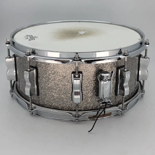Used Ludwig Keystone Snare Drum 14x6.5 Titanium Glitter - Very Good - Drum Center Of Portsmouth