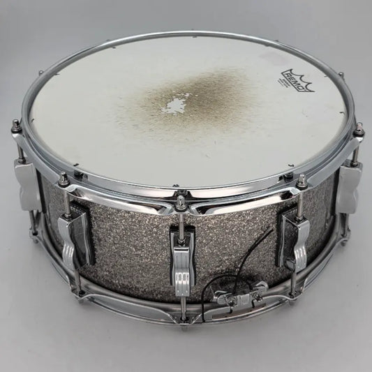 Used Ludwig Keystone Snare Drum 14x6.5 Titanium Glitter - Very Good - Drum Center Of Portsmouth