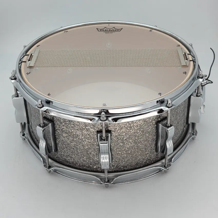 Used Ludwig Keystone Snare Drum 14x6.5 Titanium Glitter - Very Good - Drum Center Of Portsmouth