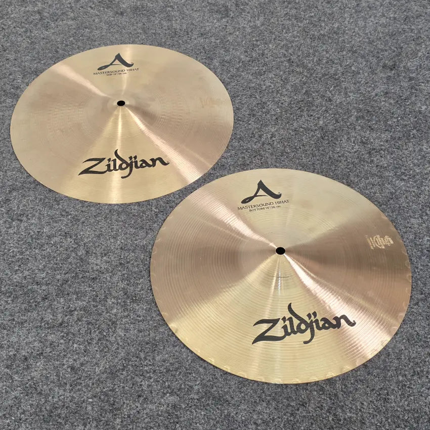 Used Zildjian A Mastersound Hi Hat Cymbals 14 - Very Good - Drum Center Of Portsmouth