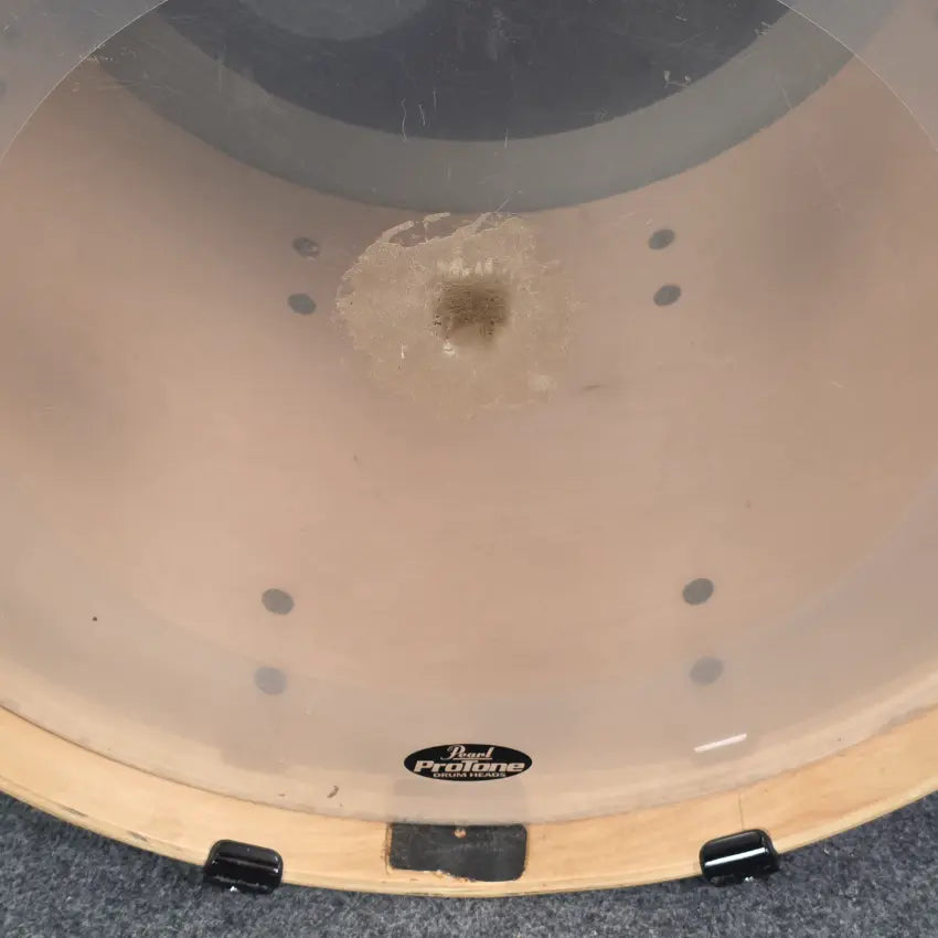 Used Pearl Vision Birch 5pc Drum Set White Marine Pearl w/Black Hardware - Good - Drum Center Of Portsmouth