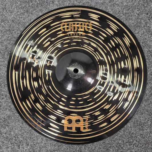 Used Meinl Classics Custom Dark Hi Hat Bottom Cymbal 14" - Good - Drum Center Of Portsmouth
