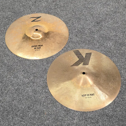 Used Zildjian K/Z Hi Hat Cymbals 13" - Good - Drum Center Of Portsmouth