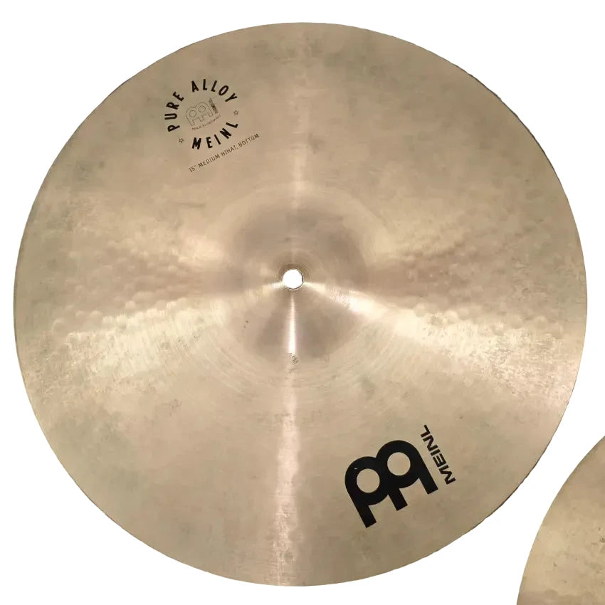 Used Meinl Pure Alloy Medium Hi Hat Cymbals 15" - Fair - Drum Center Of Portsmouth