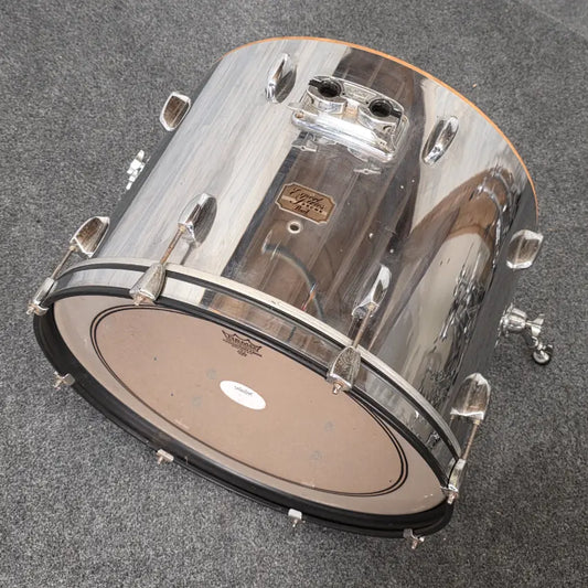 Used Pearl Export 7pc Double Bass Drum Set Chrome - Fair - Drum Center Of Portsmouth