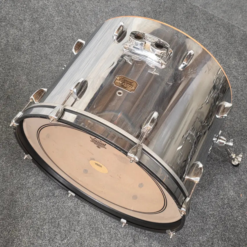 Used Pearl Export 7pc Double Bass Drum Set Chrome - Fair - Drum Center Of Portsmouth