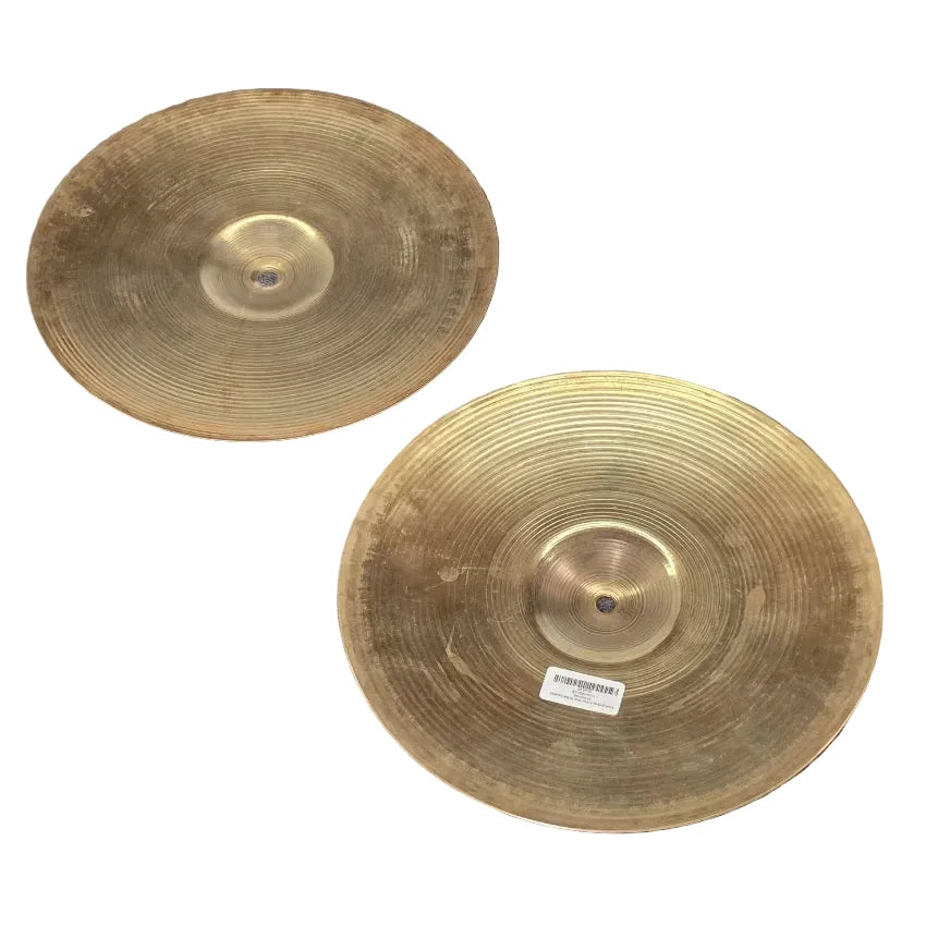 Used Zildjian A New Beat Hi Hat Cymbals 14" Brilliant - Good - Drum Center Of Portsmouth