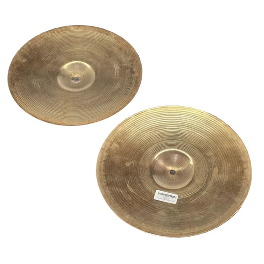 Used Zildjian A New Beat Hi Hat Cymbals 14" Brilliant - Good - Drum Center Of Portsmouth