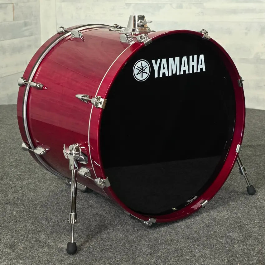 Used Yamaha Stage Custom Birch Bass Drum Cranberry Red 22x17 - Good - Drum Center Of Portsmouth