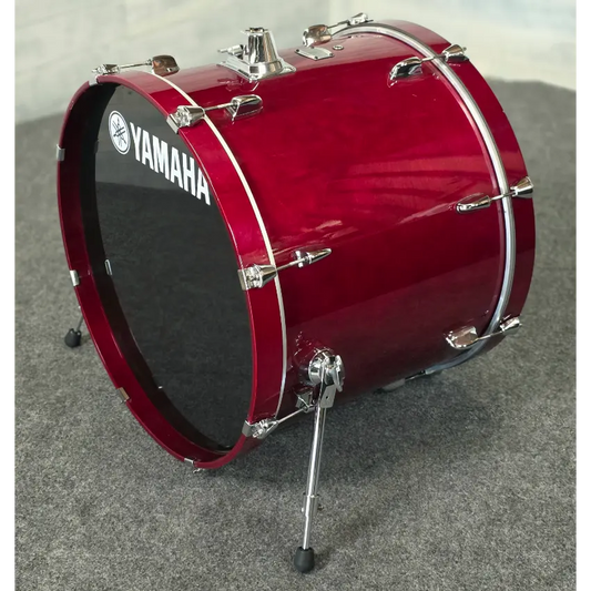 Used Yamaha Stage Custom Birch Bass Drum Cranberry Red 22x17 - Good - Drum Center Of Portsmouth