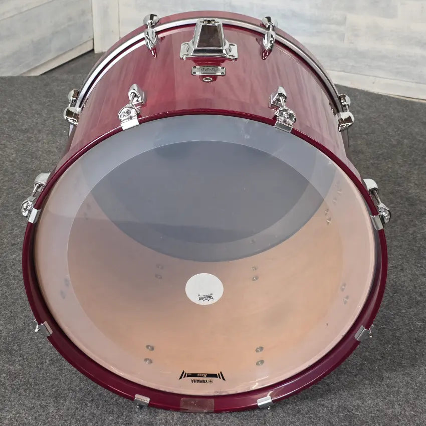 Used Yamaha Stage Custom Birch Bass Drum Cranberry Red 22x17 - Good - Drum Center Of Portsmouth