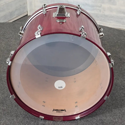 Used Yamaha Stage Custom Birch Bass Drum Cranberry Red 22x17 - Good - Drum Center Of Portsmouth