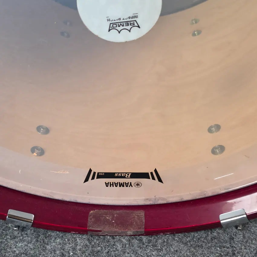 Used Yamaha Stage Custom Birch Bass Drum Cranberry Red 22x17 - Good - Drum Center Of Portsmouth