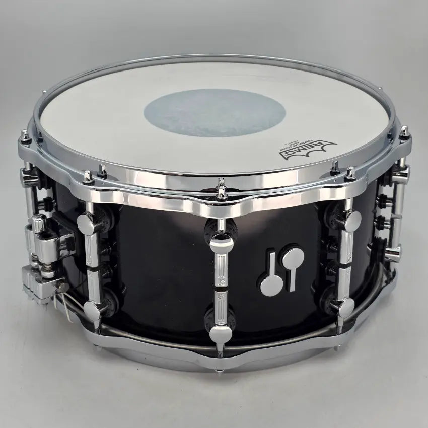 Used Sonor SQ2 Heavy Beech Snare Drum 14x7 Brilliant Black Gloss - Very Good - Drum Center Of Portsmouth