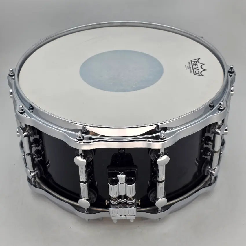 Used Sonor SQ2 Heavy Beech Snare Drum 14x7 Brilliant Black Gloss - Very Good - Drum Center Of Portsmouth