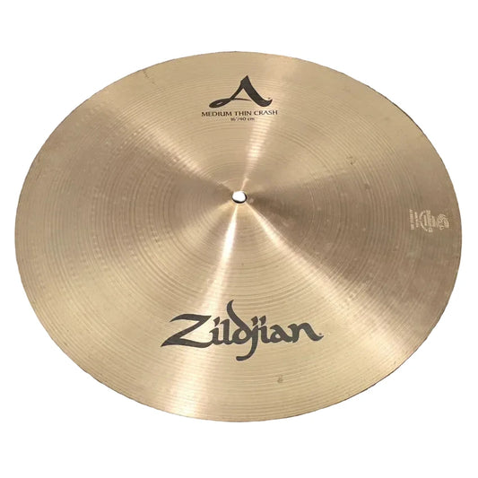 Used Zildjian A Medium Thin Crash Cymbal 16" - Very Good - Drum Center Of Portsmouth