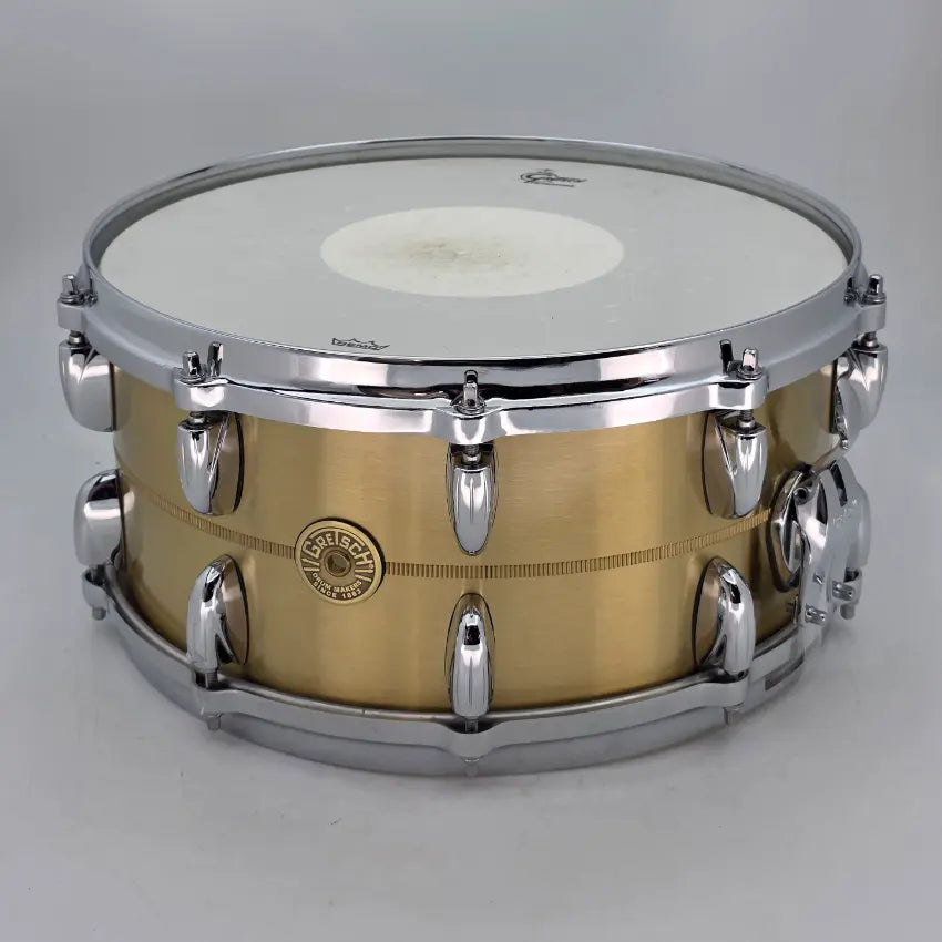 Used Gretsch G4169BBR USA Bell Brass Snare Drum 14x6.5 - Very Good - Drum Center Of Portsmouth