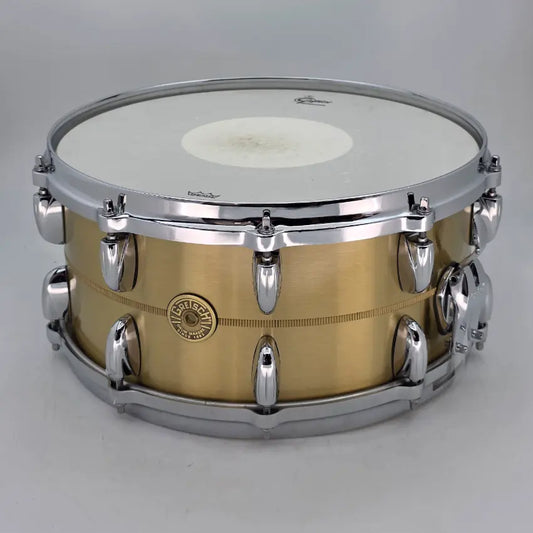 Used Gretsch G4169BBR USA Bell Brass Snare Drum 14x6.5 - Very Good - Drum Center Of Portsmouth