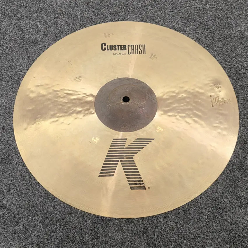 Used Zildjian K Cluster Crash Cymbal 16" - Very Good - Drum Center Of Portsmouth