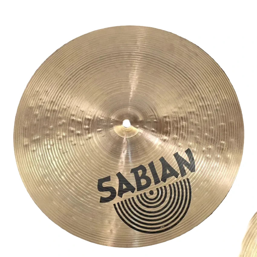 Used Sabian Hand Hammered Bright Hi Hat Cymbals 14" - Very Good - Drum Center Of Portsmouth