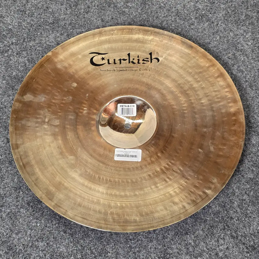 Used Turkish Meta B20 Crash Cymbal 18" - Good - Drum Center Of Portsmouth