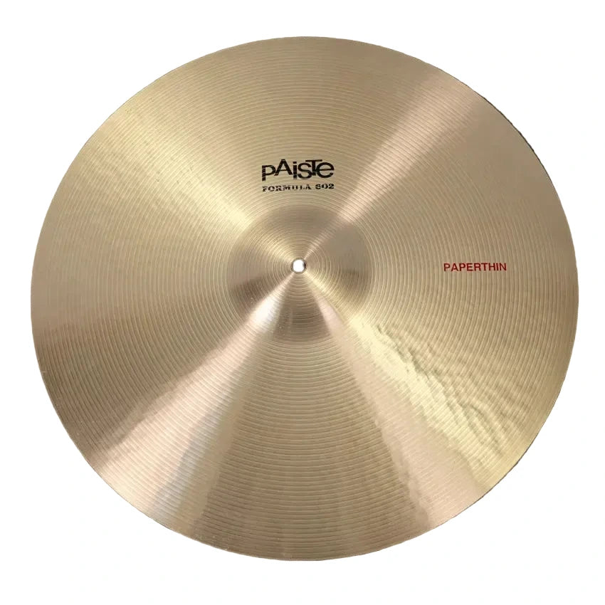 Used Paiste Formula 602 Paper Thin Crash Cymbal 20" - Very Good - Drum Center Of Portsmouth