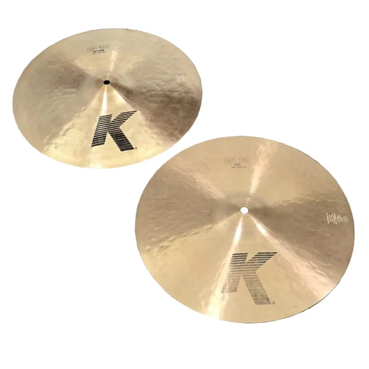 Used Zildjian K Light Hi Hat Cymbals 15" - Very Good - Drum Center Of Portsmouth