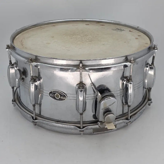 Used Slingerland 14x6.5 Aluminum Snare Drum - Fair - Drum Center Of Portsmouth