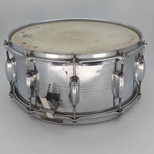 Used Slingerland 14x6.5 Aluminum Snare Drum - Fair - Drum Center Of Portsmouth
