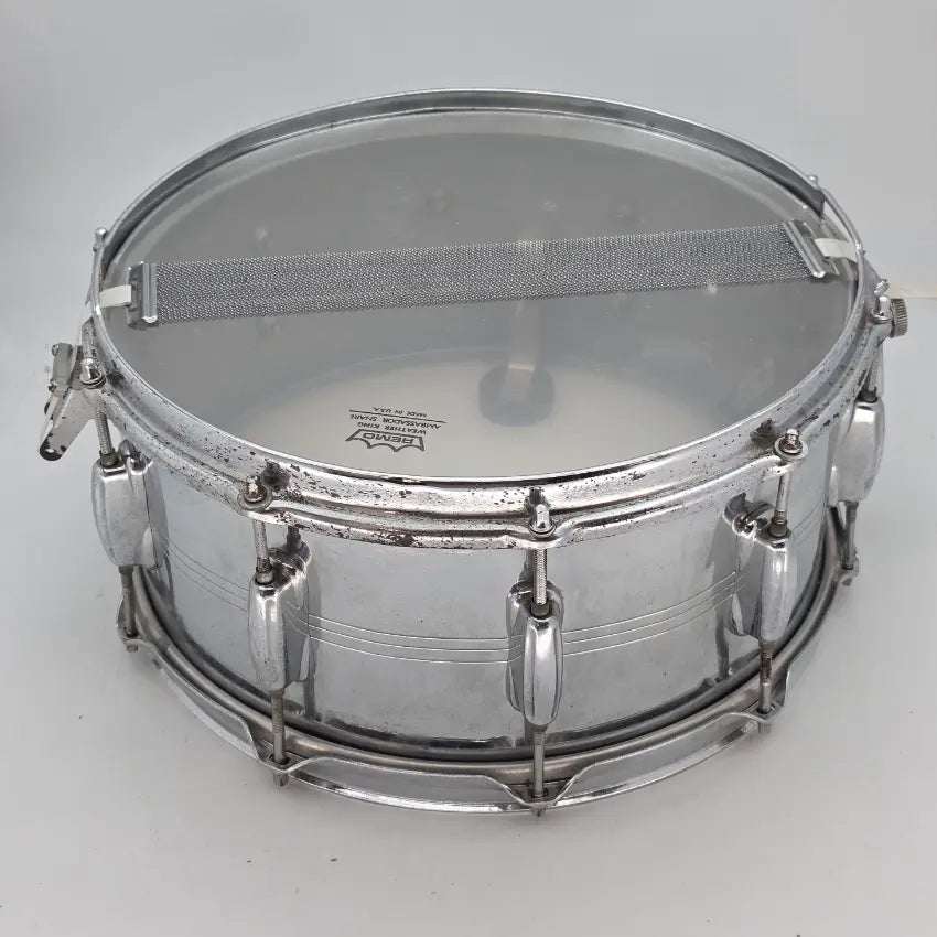 Used Slingerland 14x6.5 Aluminum Snare Drum - Fair - Drum Center Of Portsmouth