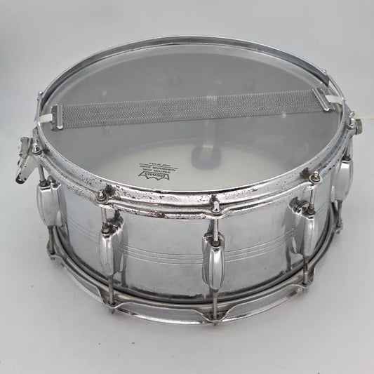 Used Slingerland 14x6.5 Aluminum Snare Drum - Fair - Drum Center Of Portsmouth