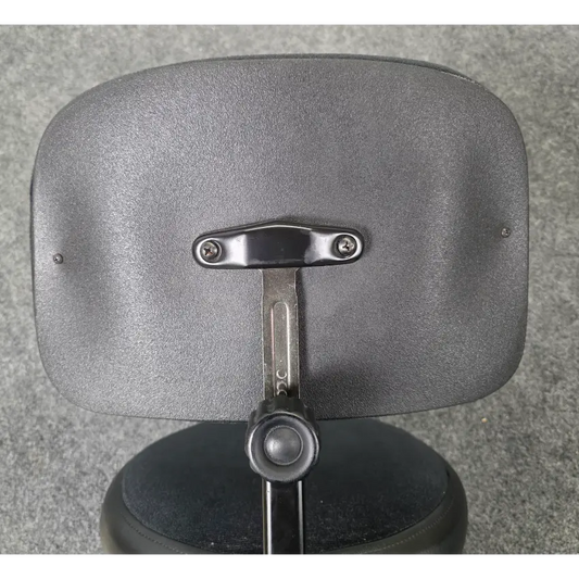 Used Roc-N-Soc Spindle Drum Throne Round Seat Black w/ Back Rest - Good - Drum Center Of Portsmouth