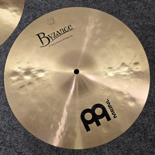 Used Meinl Byzance Traditional Extra Hammered Hi Hat Cymbals 14" - Very Good - Drum Center Of Portsmouth