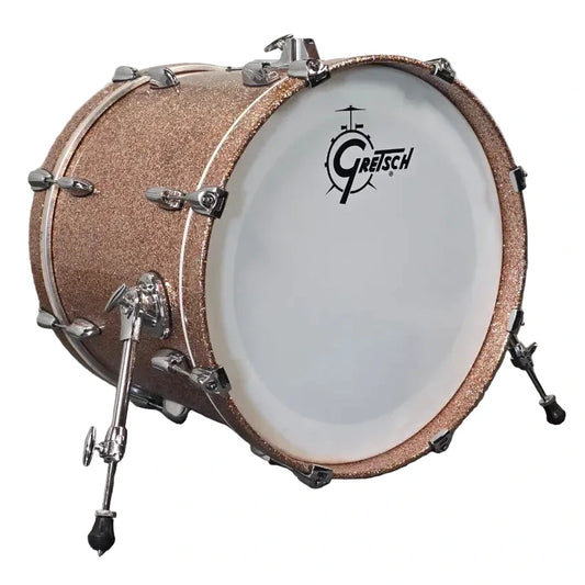 Used Gretsch Renown Bass Drum Champagne Sparkle 20x16 - Good - Drum Center Of Portsmouth