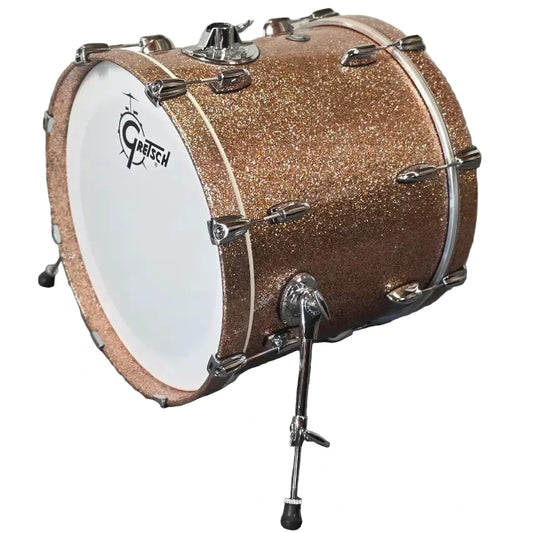 Used Gretsch Renown Bass Drum Champagne Sparkle 20x16 - Good - Drum Center Of Portsmouth