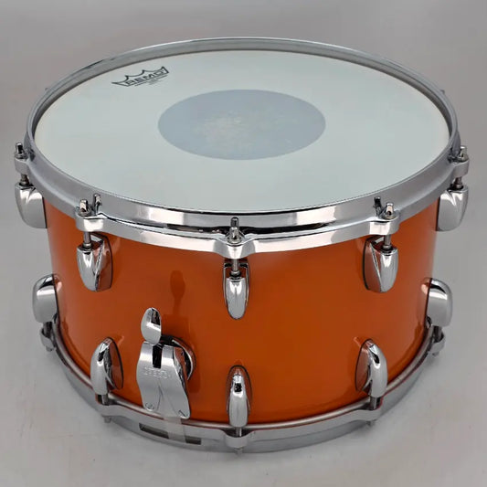 Used Grestch USA Custom Snare Drum Orange Gloss 14x8 - Excellent - Drum Center Of Portsmouth