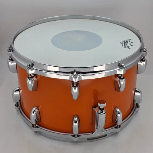 Used Grestch USA Custom Snare Drum Orange Gloss 14x8 - Excellent - Drum Center Of Portsmouth