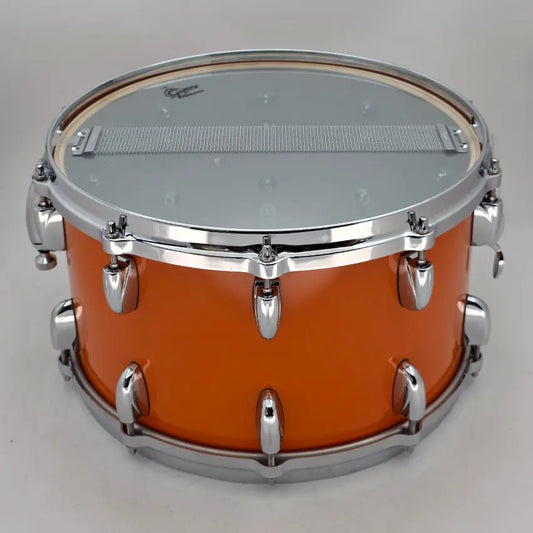 Used Grestch USA Custom Snare Drum Orange Gloss 14x8 - Excellent - Drum Center Of Portsmouth