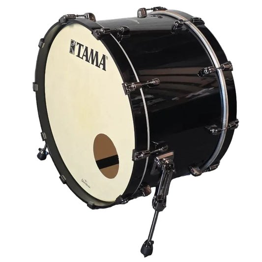 Used Tama Starclassic Maple Bass Drum 24x14 Piano Black w/Black Hw - Very Good - Drum Center Of Portsmouth