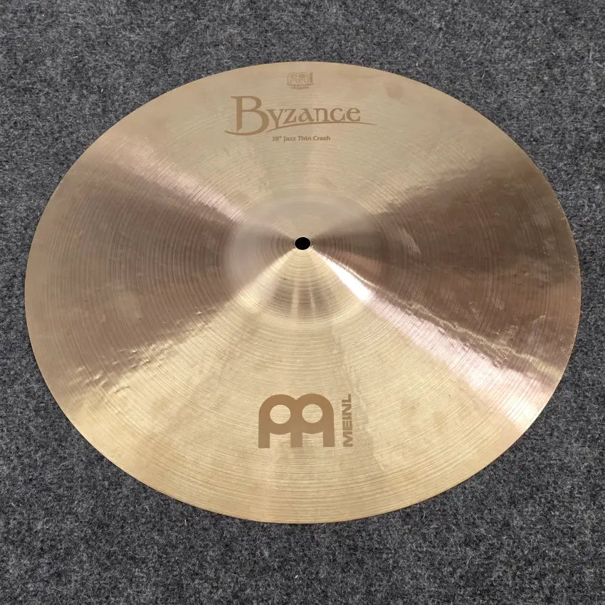 Used Meinl Byzance Jazz Thin Crash Cymbal 18" - Very Good - Drum Center Of Portsmouth
