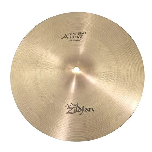 Used Zildjian New Beat Hi Hat Top Cymbal 14" - Good - Drum Center Of Portsmouth