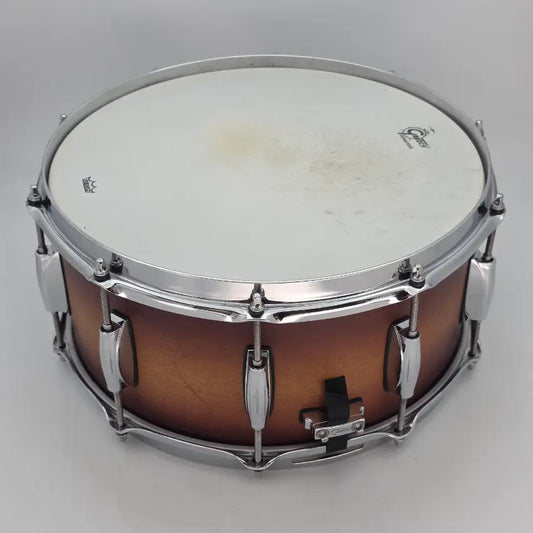 Used Gretsch Renown Snare Drum Satin Tobacco Burst 14x6.5 - Good - Drum Center Of Portsmouth