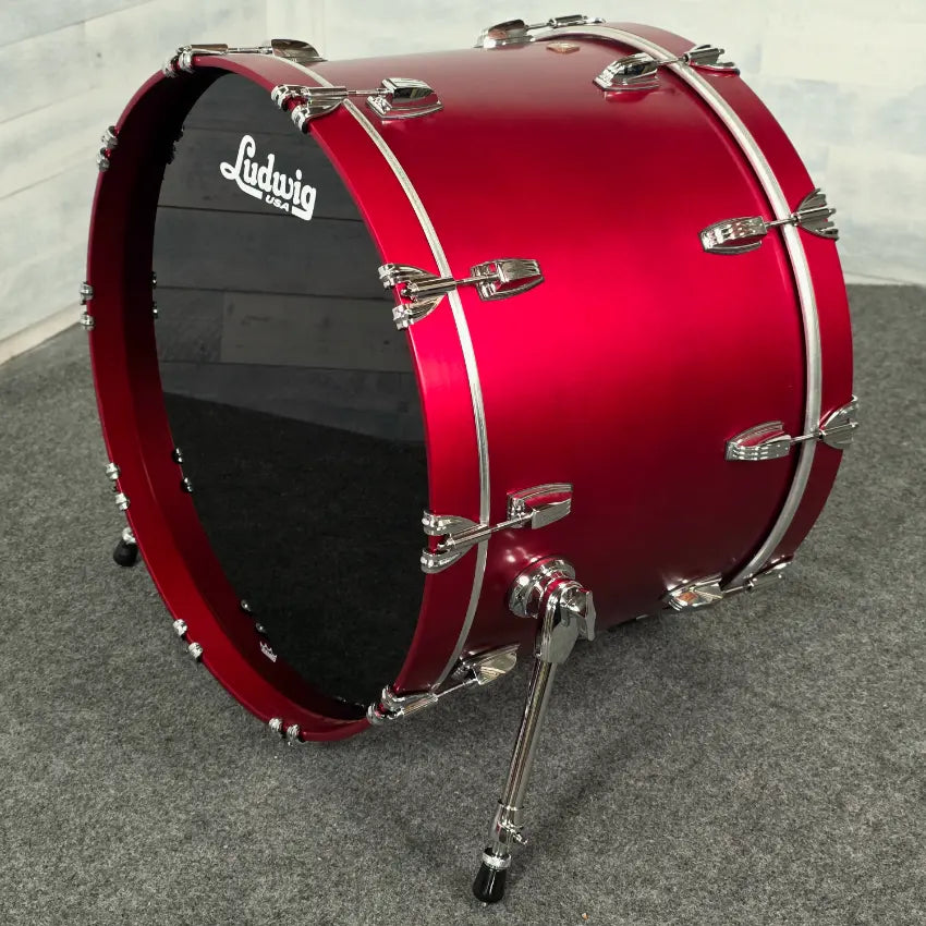 Used Ludwig Classic Maple 6pc Drum Set Diablo Red - Very Good - Drum Center Of Portsmouth
