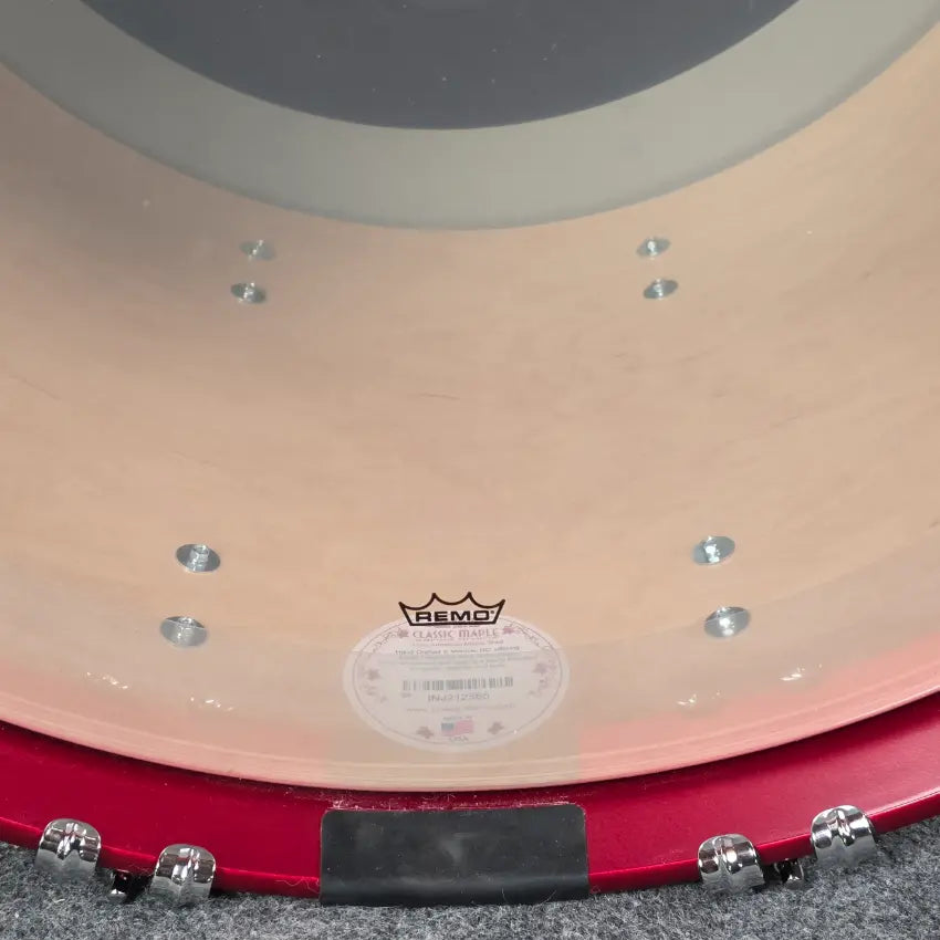 Used Ludwig Classic Maple 6pc Drum Set Diablo Red - Very Good - Drum Center Of Portsmouth