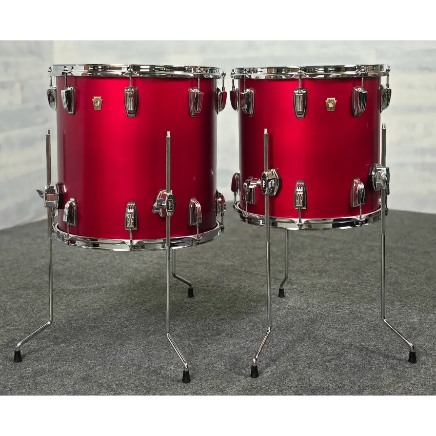 Used Ludwig Classic Maple 6pc Drum Set Diablo Red - Very Good - Drum Center Of Portsmouth